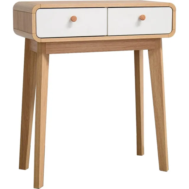 Notio Living Cassie-Bureau - 2-laden - Eiken/Wit