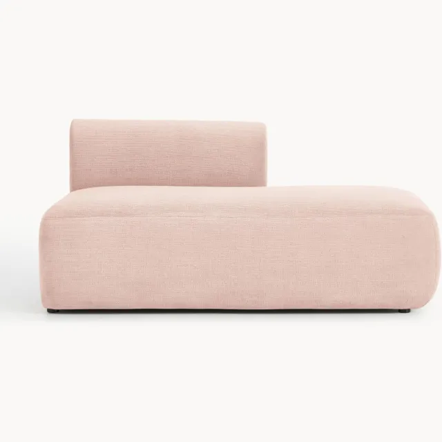 Westwing Collection Module chaise longue Sofia roze