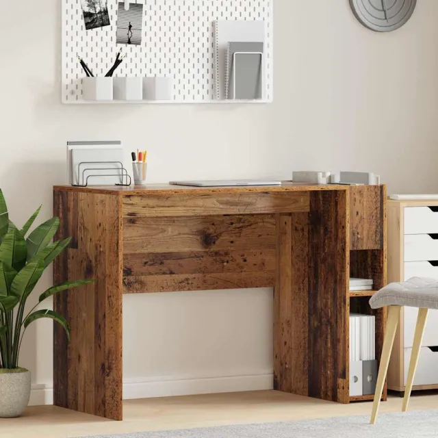 vidaXL Bureau Oudhout Bewerkt hout 109 x 50 x 78 cm bruin