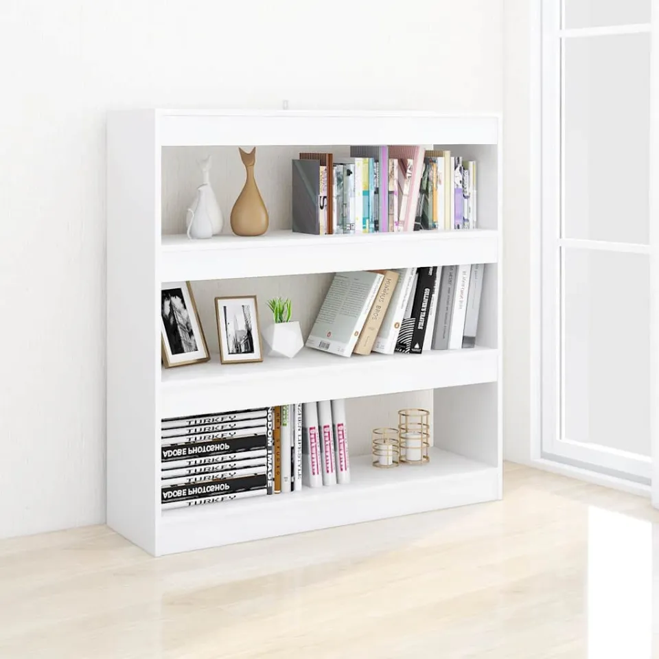 vidaXL Boekenkast/kamerscherm 100x30x103 cm wit, foto 3
