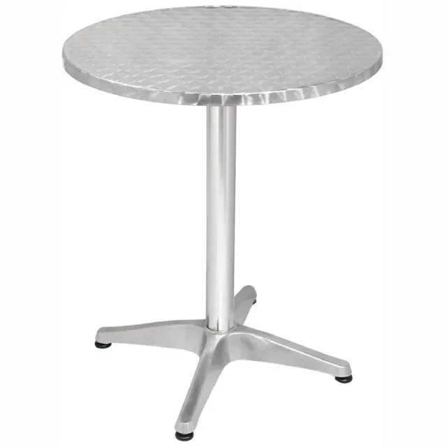 Bolero ronde RVS tafel 60cm grijs.