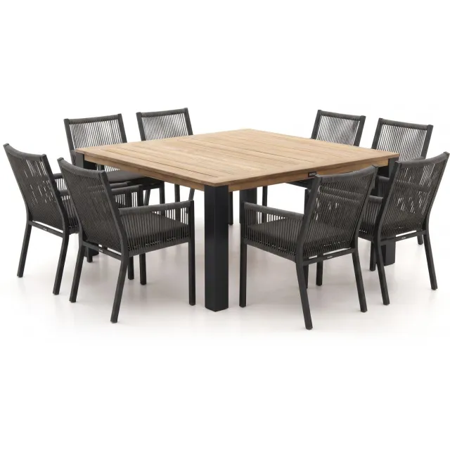 Manifesto Furniture Manifesto Rivola/ROUGH-X 170cm dining tuinset 9-delig