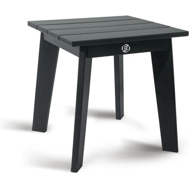 Equivera Bijzettafel Buiten - Bijzettafel Tuin - Salontafel Buiten - Salontafel Tuin - Koffietafel Buiten - Voor Binnen en Buiten - Must Have Voor Jouw Tuin! Zwart