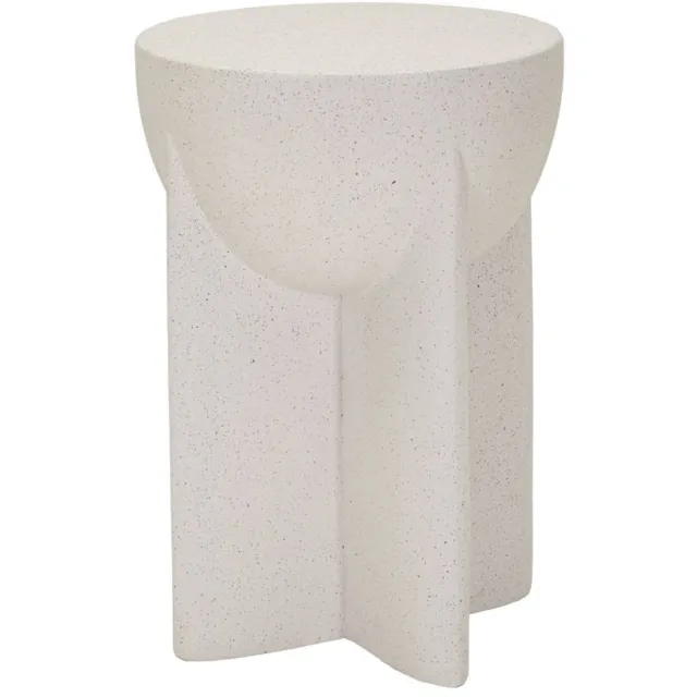 Mauro Ferretti Bijzettafel History End Table Ø 33,5×48,5 cm Crème