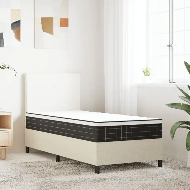 vidaXL Binnenveringmatras middelhard 80x200 cm wit