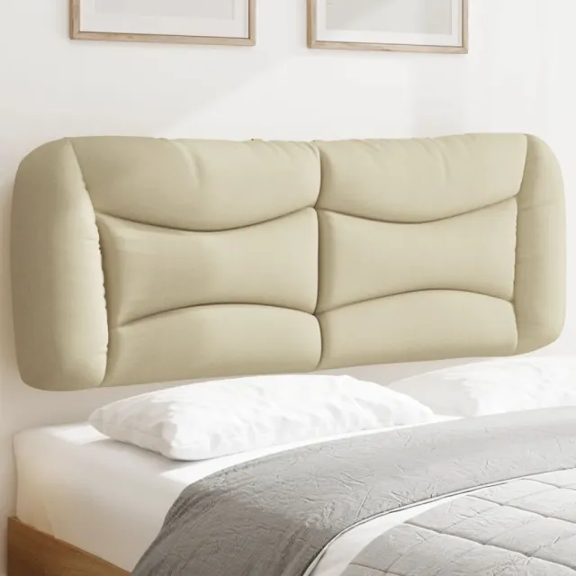 vidaXL Hoofdbordkussen "Hvar" 120 cm stof crèmekleurig