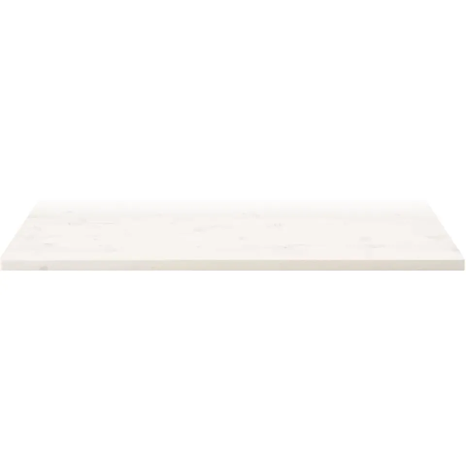 vidaXL Tafelblad rechthoekig 110x55x2,5 cm massief grenenhout wit