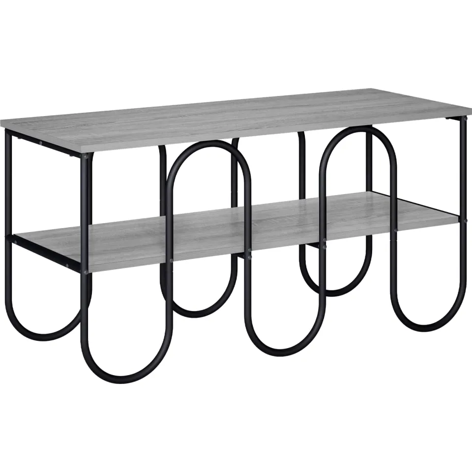 vidaXL TV-standaard 100 x 40 x 50 cm Grijs Sonoma Bewerkt hout, foto 3