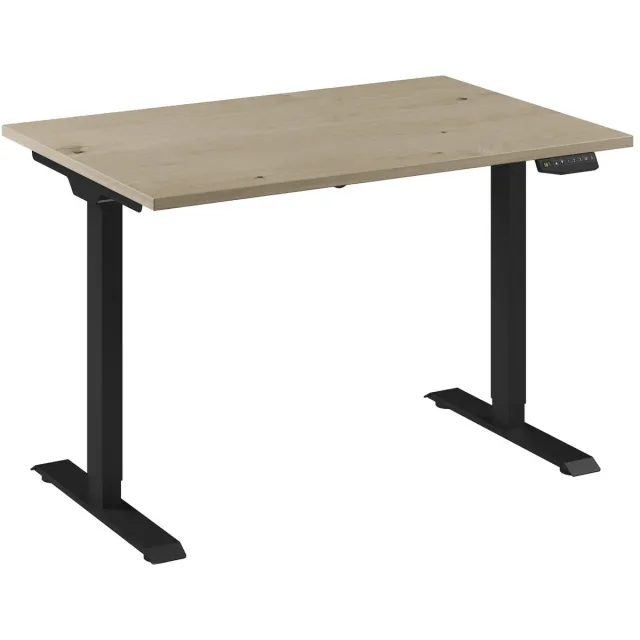 Ceha Europe Bureau Adjust 1 Plus QA 120x80 Zwart/Eiken wit