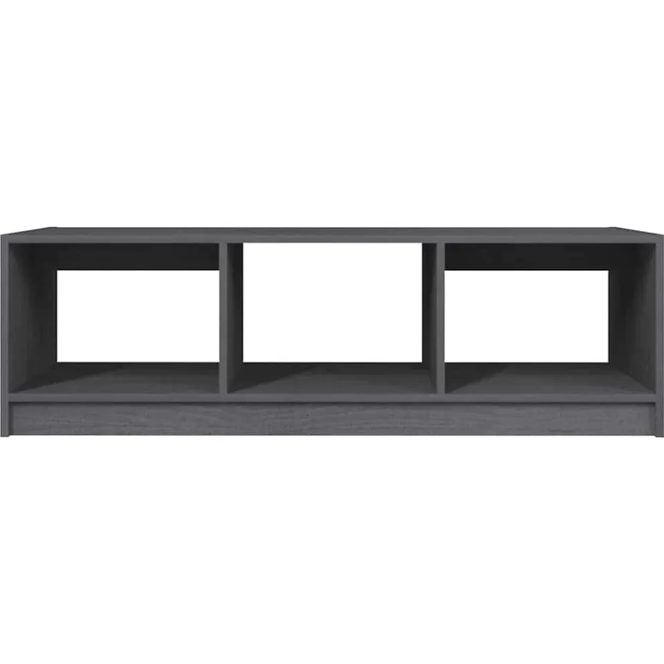 vidaXL Salontafel 110x50x34 cm massief grenenhout grijs, foto 4