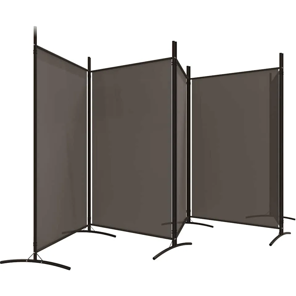 vidaXL Kamerscherm met 5 panelen 433x180 cm stof antracietkleurig, foto 4