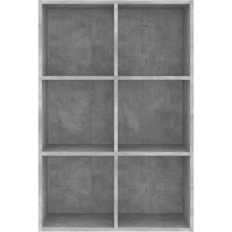vidaXL Boekenkast/dressoir 66x30x98 cm bewerkt hout betongrijs grijs, foto 4