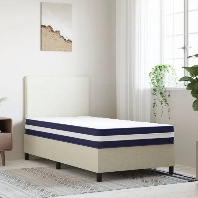 vidaXL Pocketveringmatras middelhard-hard 70x200 cm Wit