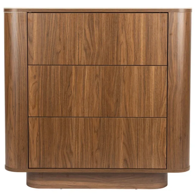Housecraft Living Almira Ladekast Hout/ Marmerlook Walnootkleur Bruin