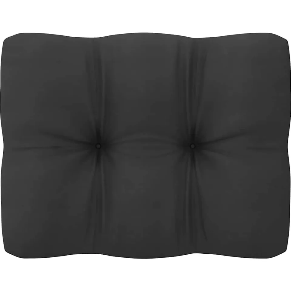 vidaXL 8-delige Loungeset met kussens massief grenenhout anthraciet, foto 4