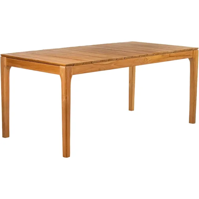 Buitengewoon Boet Ribu Teak Tuintafel - 220x100 cm Bruin