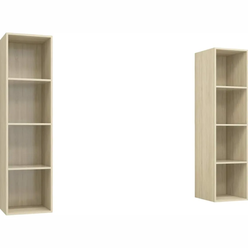 vidaXL Tv-wandmeubelen 2 st bewerkt hout sonoma eikenkleurig, foto 3