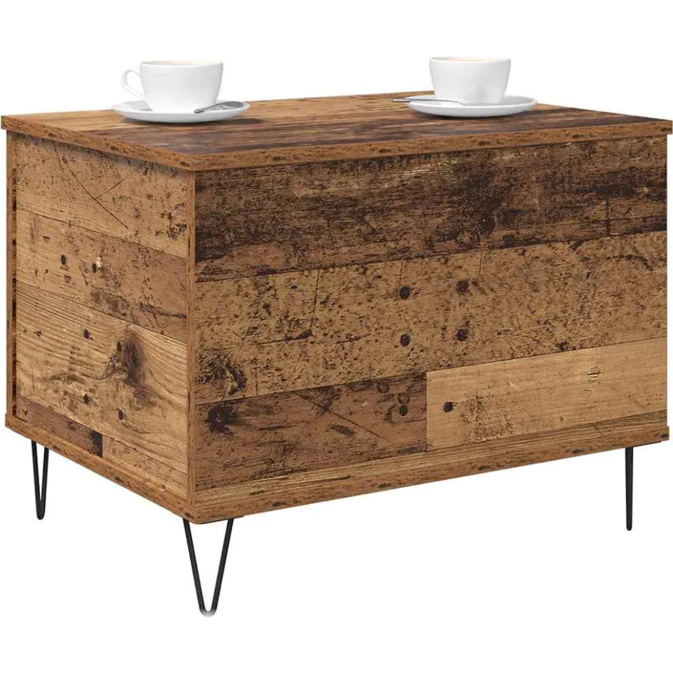 vidaXL Salontafel Oud Hout 60 x 44,5 x 45 cm Bewerkt hout Bruin