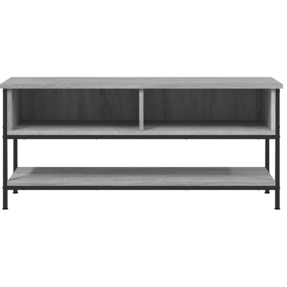 vidaXL Tv-meubel 100x35x45 cm bewerkt hout grijs sonoma eikenkleurig