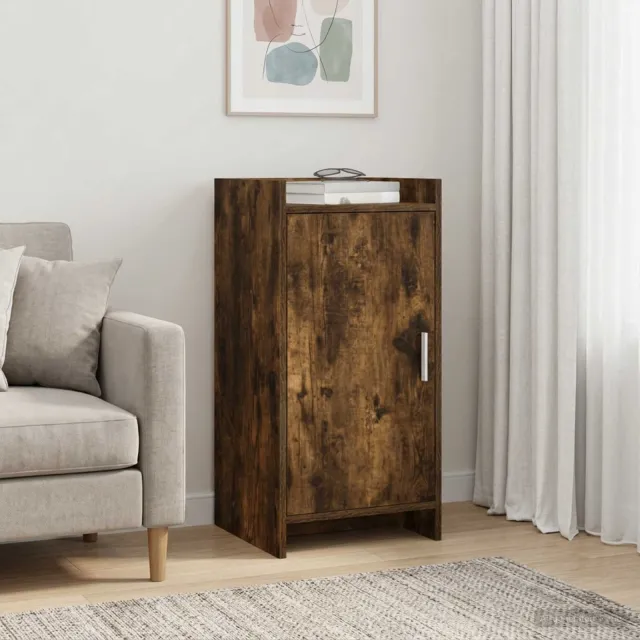 vidaXL Dressoir Gerookt eiken 40 x 36 x 80 cm Bewerkt hout Bruin