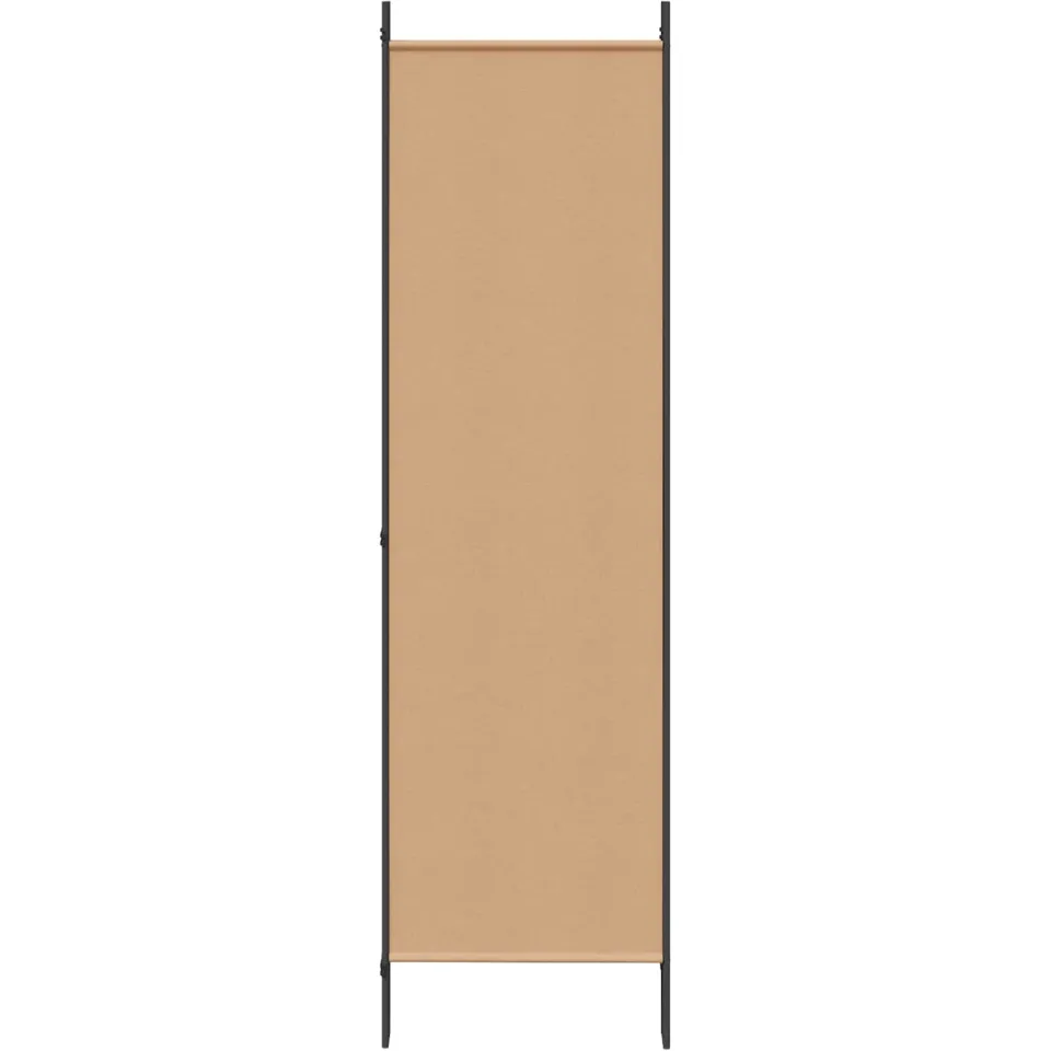 vidaXL 5-Panel Room Divider Beige 250 x 180 cm Stof, foto 4