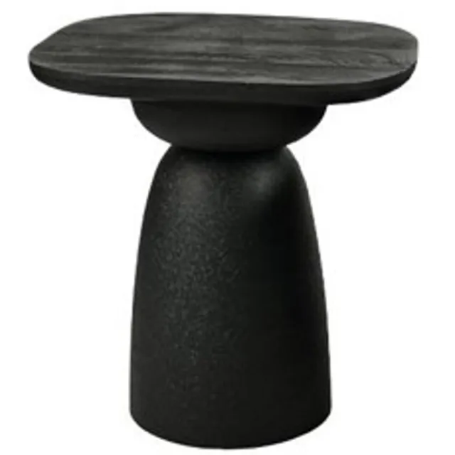 Tower Living Barza endtable 45x45x48 KD black Zwart