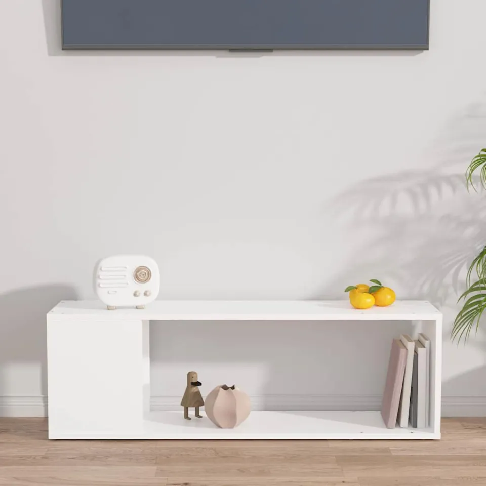 vidaXL Tv-meubel 100x24x32 cm bewerkt hout wit, foto 3