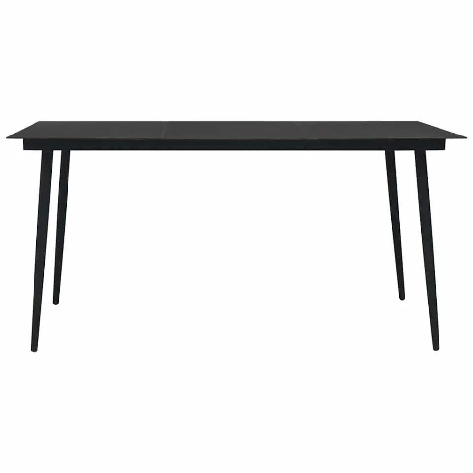 vidaXL 7-delige Tuinset katoenen touw en staal zwart, foto 4