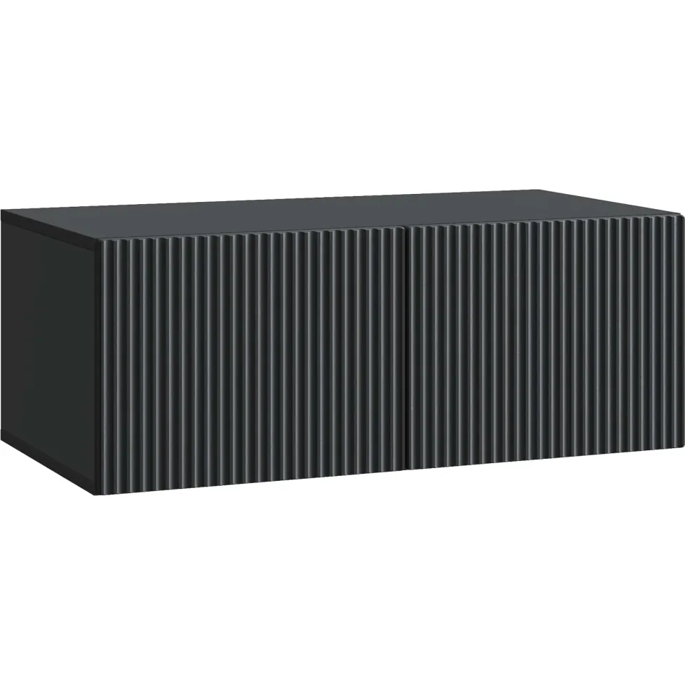 vidaXL Wandbeugel TV-kast 78,5 x 41 x 30 cm Zwart Bewerkt hout