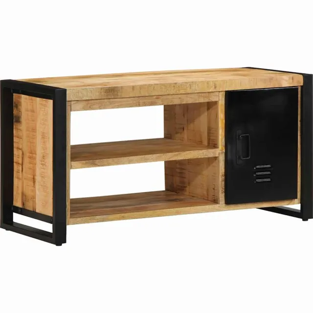 vidaXL Schoenenbank Bruin 100 x 40 x 50 cm Massief mangohout