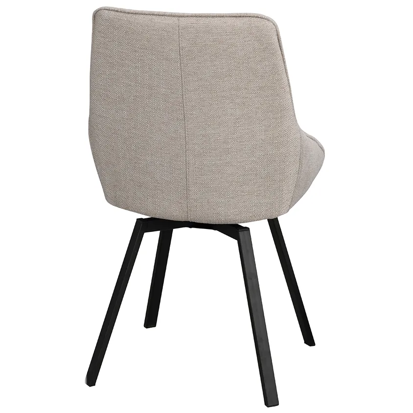 Rowico Home Alison draaibare eetkamerstoel beige - set van 2, foto 4