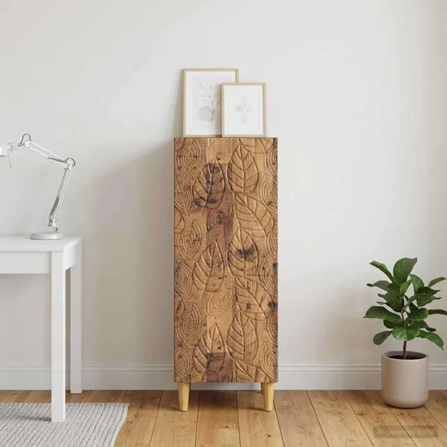 vidaXL Dressoir Oud hout 33 x 34,5 x 90 cm Bewerkt hout Bruin