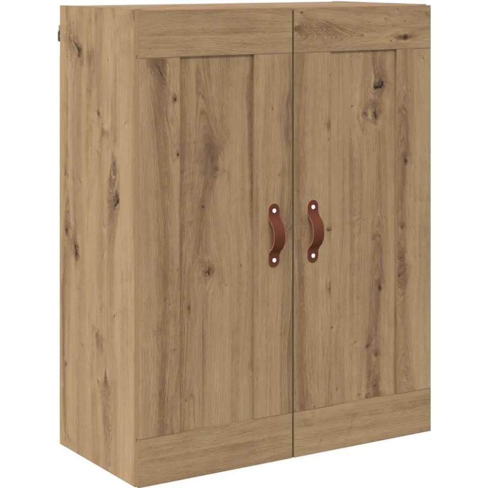 vidaXL Wandkast Artisan Eiken 69,5 x 34 x 90 cm Bewerkt hout, foto 3
