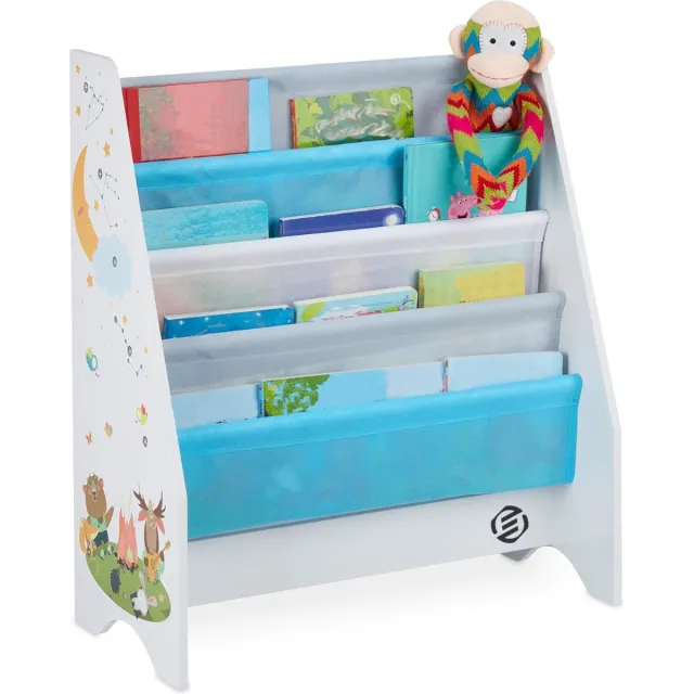 Equivera Boekenrek Kind - Boekenrek - Boekenkast Kind - Boekenrek Kinderkamer - Boekenplank - Boekenplank Kinderkamer wit