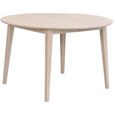 Rowico Home Filippa uitschuifbare eettafel whitewash - Ø120 cm Bruin