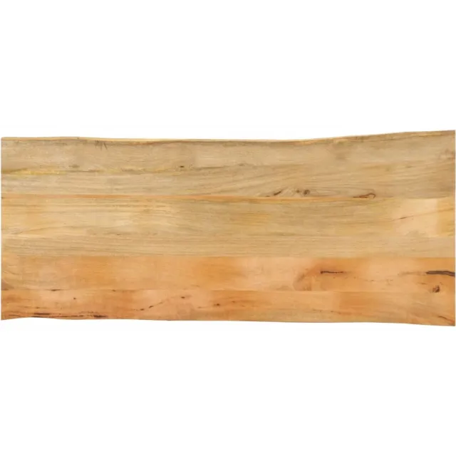 vidaXL Tafelblad met natuurlijke rand 140x60x2,5 cm massief mangohout Bruin