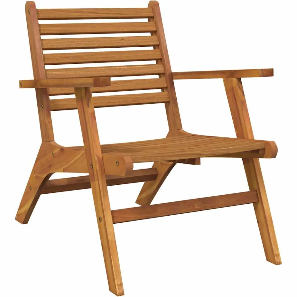 vidaXL Tuinstoelen 2 st massief acaciahout Bruin