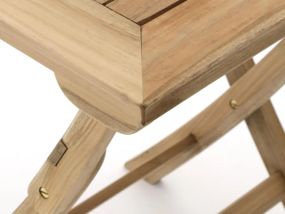 Sunyard Furniture Sunyard Preston klaptafel 70x70x75cm bruin, foto 5