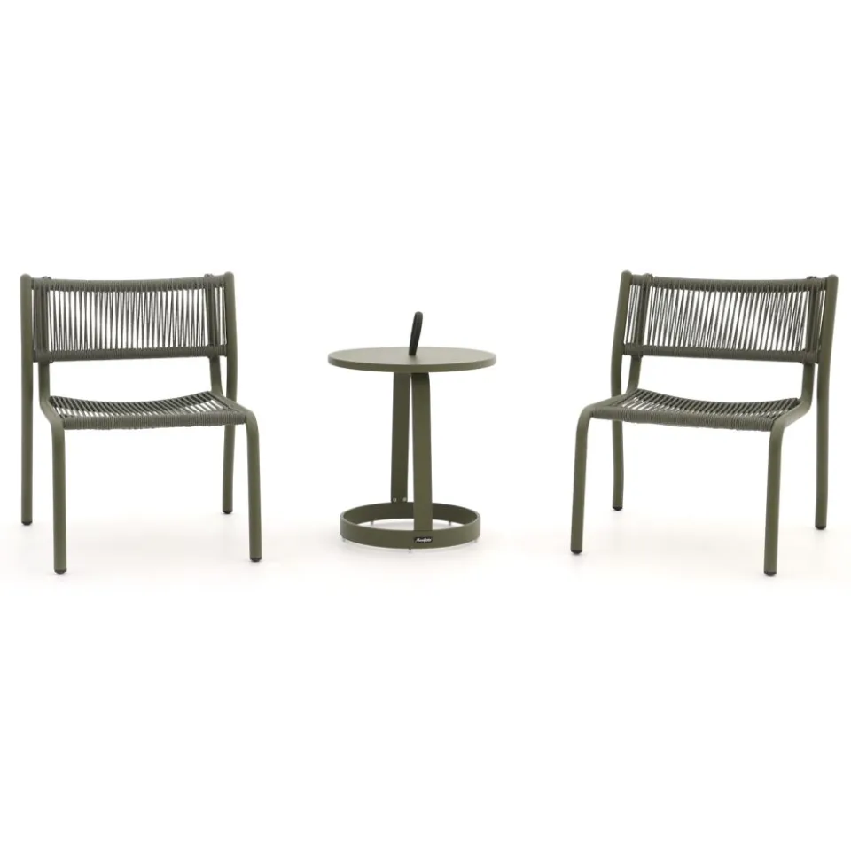 Manifesto Furniture Manifesto Misurina/Salemi lounge balkonset 3-delig stapelbaar groen, foto 5