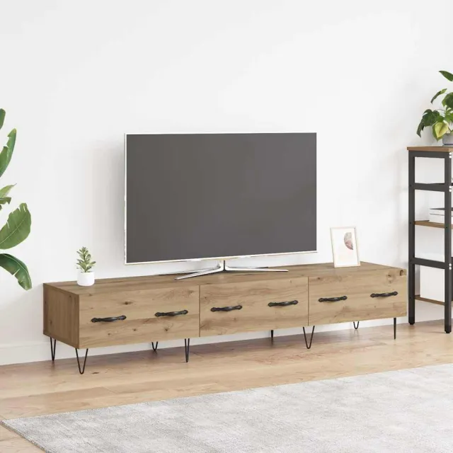 vidaXL TV-kast 150 x 36 x 30 cm artisanaal eikenkleurig Bewerkt hout Bruin