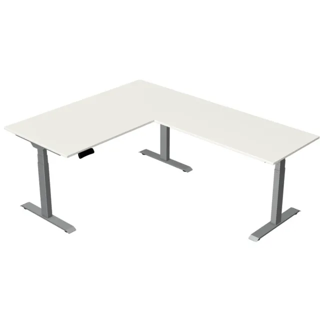 Kerkmann Elektrisch Zit-Sta Hoekbureau Move New Base 160x200 cm – wit