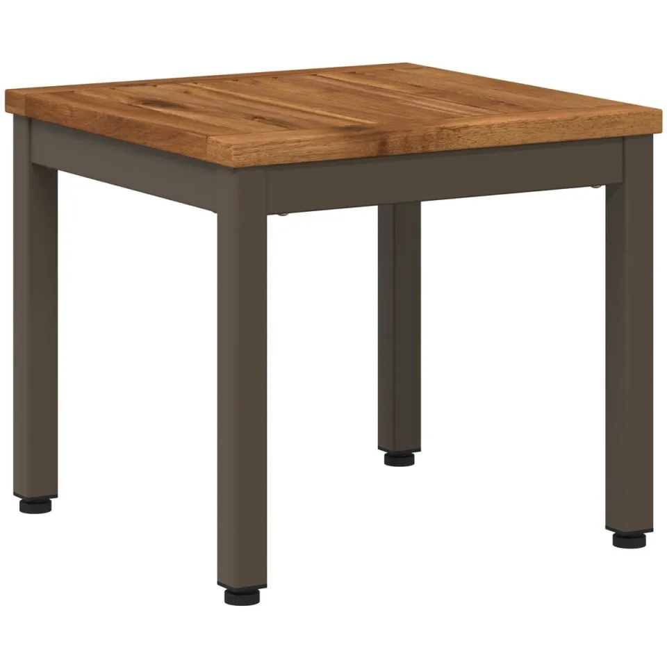 vidaXL Salontafel NAARDEN Natuurlijk en Koffie 40 x 40,5 x 36 cm bruin, foto 3