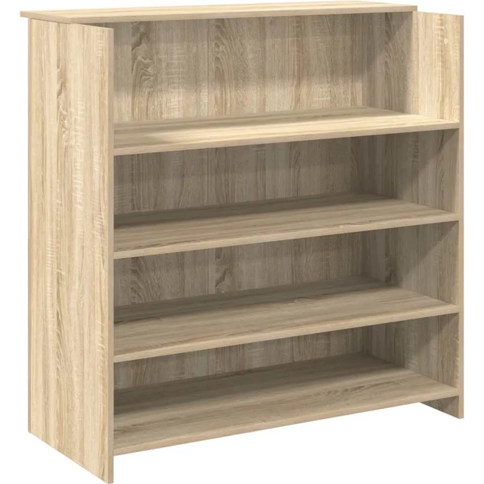 vidaXL Receptiebalie Sonoma Eiken 100x50x103,5 cm Bewerkt Hout, foto 3