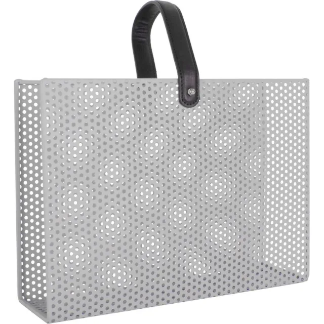 Present Time Tijdschriftenrek Perky Mesh - Grijs - 30x33x9cm - Modern
