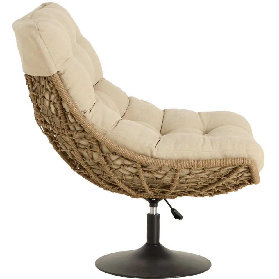 NOUS Garden loungestoel Arcan antraciet/ beige, foto 4