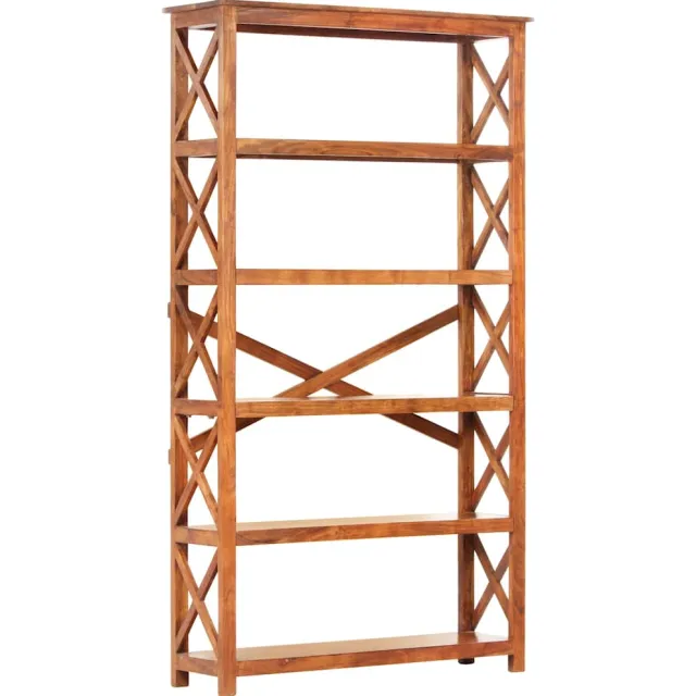 vidaXL Boekenkast 100x30x180 cm acaciahout met honingafwerking Bruin