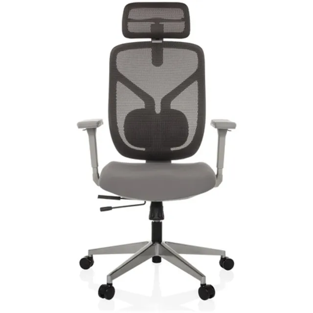 hjh office Bureaustoel / Directiestoel CASSILIS W zitting stof / rug mesh grijs hjh OFFICE