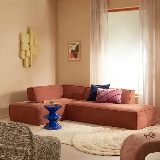 NOUS Living hoekbank Newton hoek links - terra, foto 2