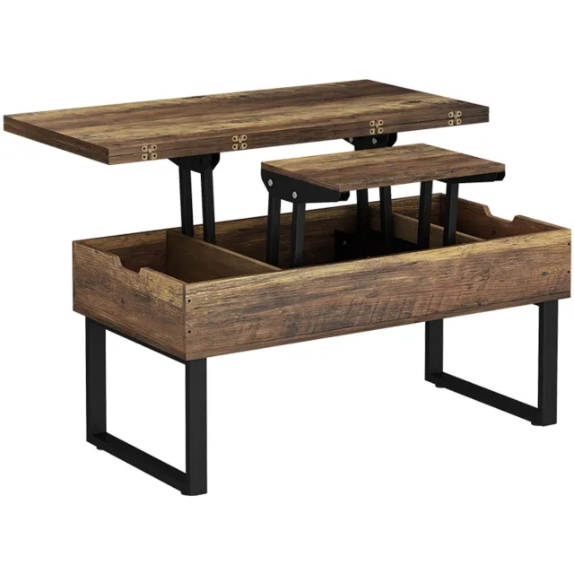 Vicco Lifty Salontafel – 100 x 50 cm met liftfunctie Eiken rustiek