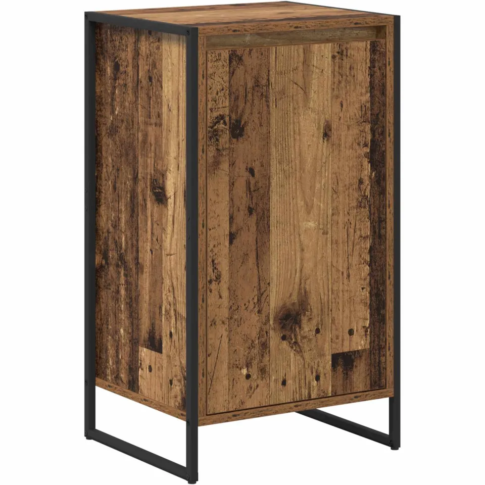 vidaXL Dressoir Oud Hout 43 x 36 x 75,5 cm Bewerkt hout Bruin